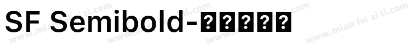 SF Semibold字体转换